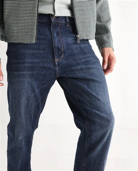 Rare Rabbit Mens Train Fluorescent Blue Regular Fit Mid Wash Mid Rise