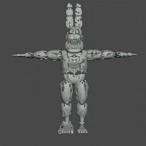 Nightmare Bonnie Fnaf3 Five Nights At Freddy's 4 NIGHTMARE BONNIE