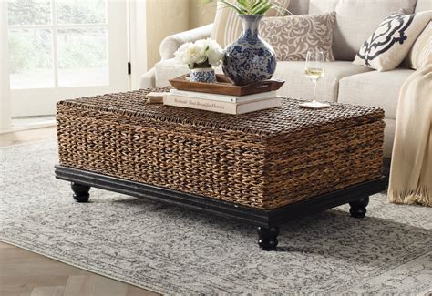 Rattan Large Square Coffee Table - Designer Review & Photo