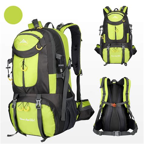 feimajia 50L Hiking Backpacks for Adults Waterproof , Camping Bag, 45+5 ...