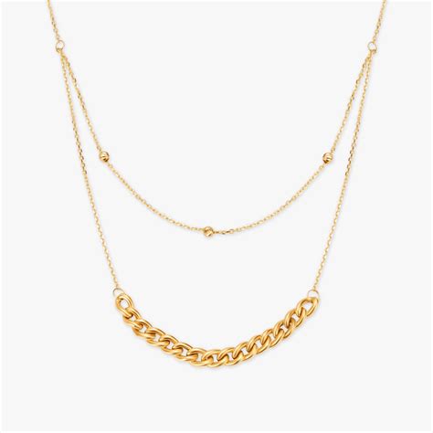 Graceful Figaro Layered Necklace