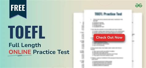TOEFL Practice Test: Download Full- Length Free Test – 48 | GeeksforGeeks
