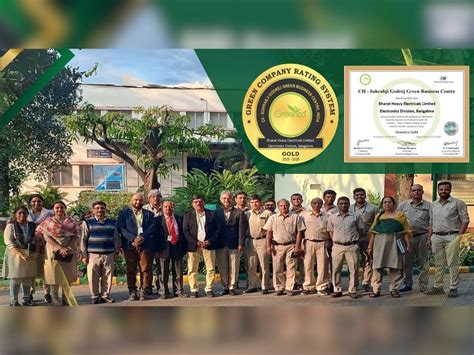 BHEL receives GreenCo Gold Rating by CII-Godrej Business Centre