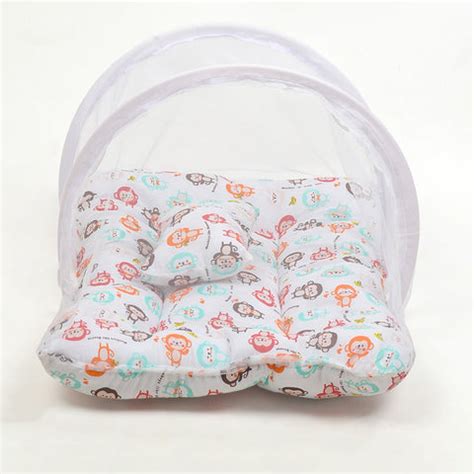 Baby Organic Cotton Muslin Foldable Mosquito Net Bedding- Monkey – Moms ...