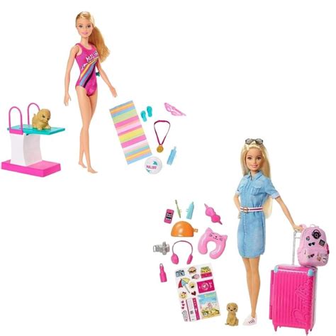 Buy Lian LifeStyle Barbie Bundle, Barbie Dreamhouse Adventures Swim n ...