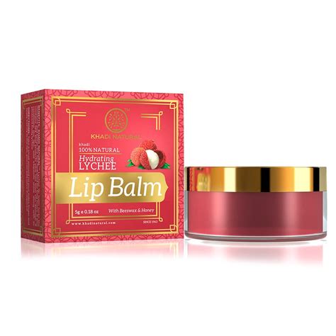 Buy Khadi Natural Lychee Lip Balm with Beeswax and Shea Butter ...