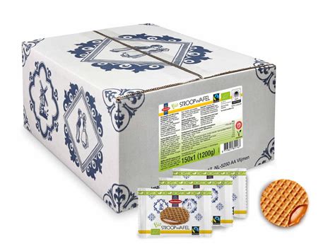 Daelmans Stroopwafels Organic Mini Honey Waffles 150 Per Box Authentic ...