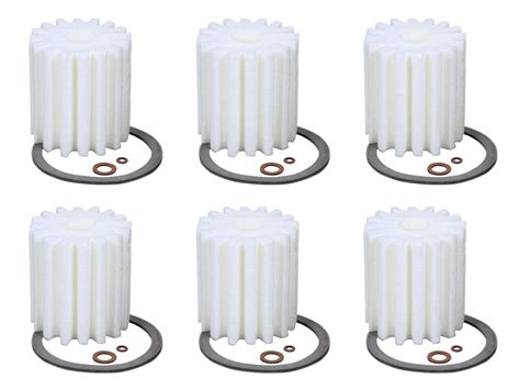 6 Pack 1A Micron Fuel Oil Rated Filter 1A-30 1A-25A w/Gaskets For ...