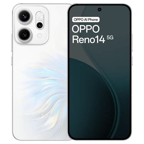 Buy Oppo Reno 14 5G 256 GB, 12 GB RAM, Pearl White Online at Best Price