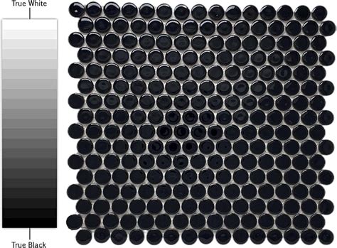 Tenedos Penny Round Black Porcelain Mosaic Wall India | Ubuy