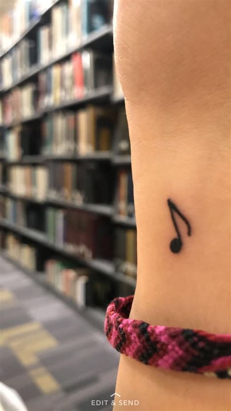 Small music note tattoo on wrist | Petite tattoos, Tattoos, Music tattoos