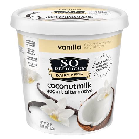 So Delicious Vegan, Dairy Free Vanilla Coconut Milk Yogurt Alternative ...
