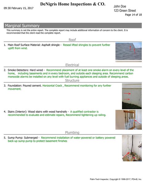Sample Report - DeNigris Home Inspections