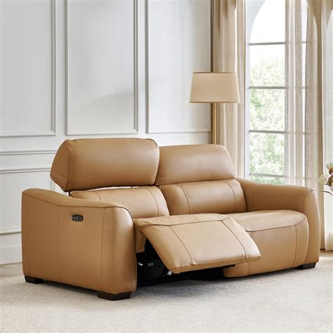Buy Avelino Half Leather 3-Seater Zero Gravity Electric Recliner ...