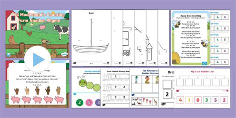 👉 EYFS Nursery Maths Activity Pack: Reciting Numbers | Twinkl