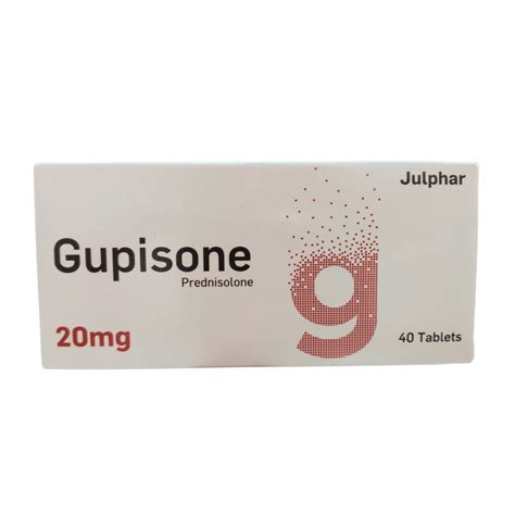 Buy Gupisone Prednisolone 20mg Tablets, Pack of 40's Online in the UAE | BinSina Pharmacy