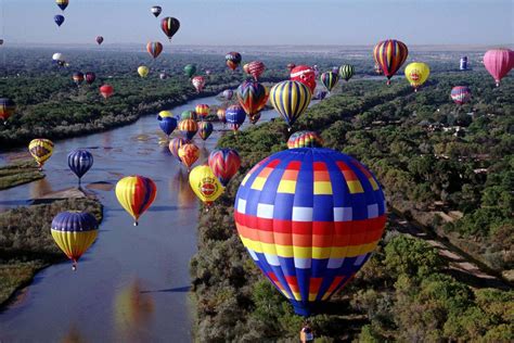 Download Hot Air Balloons Around Albuquerque Wallpaper | Wallpapers.com