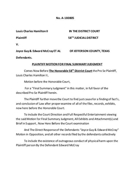 Summary judgment Examples 的图像结果