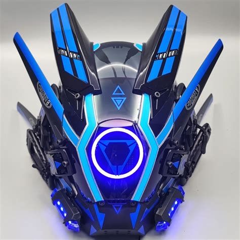XYRuiRui LED Luminous Cyberpunk Mask for Futuristic Cosplay India | Ubuy
