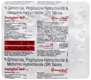Switglim Mp 115 Tablet 15 - Uses, Side Effects, Dosage, Price | Truemeds