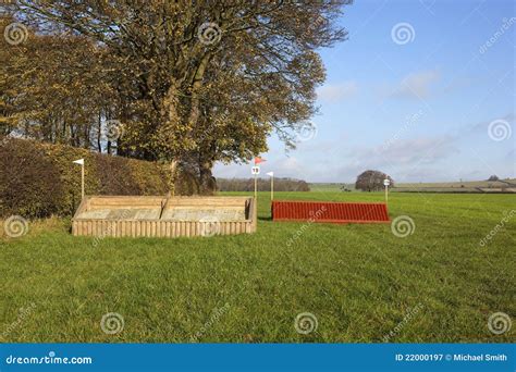 Cross Country Equestrian Course Stock Image - Image of countryside ...