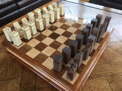 Wooden Chess Board at Zachary Pamela blog