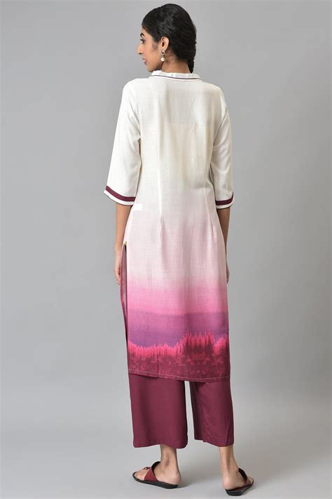 Buy White Printed kurta with Maroor Palazzo Online for Woman | Shop for ...