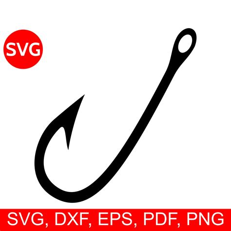 Fishing Hook SVG File, Fishing Hook Clipart Png, Fishing SVG Files for ...