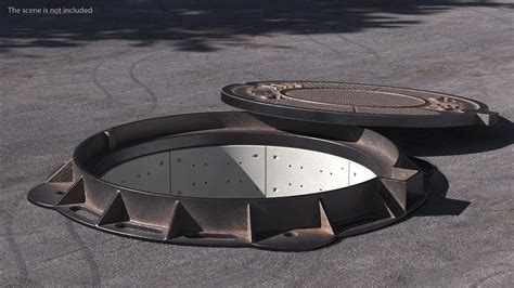 3D Steel Sewer Manhole Old model | 3D Molier International