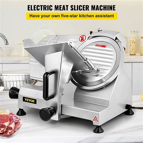 Vevor commercial meat slicer 240w electric deli food slicer 1200rpm ...