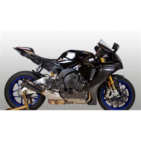M4 Black RM1 Slip-On Exhaust For Yamaha YZF-R1 2015-2020 Part # YA9942