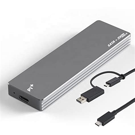 Pi+® (PiPlus®) M.2 NVME & SATA SSD Enclosure Adapter RTL9210B Chips ...