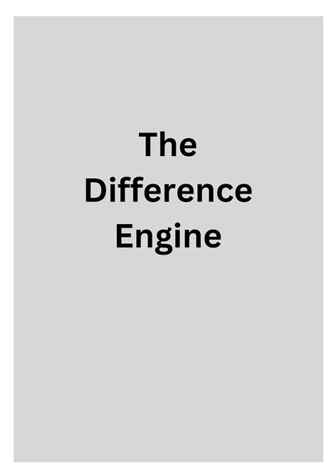 Image result for Difference Engine 1 Model