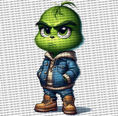 Buy Cute Baby Grinch Denim Set Png and Jpeg Online in India - Etsy