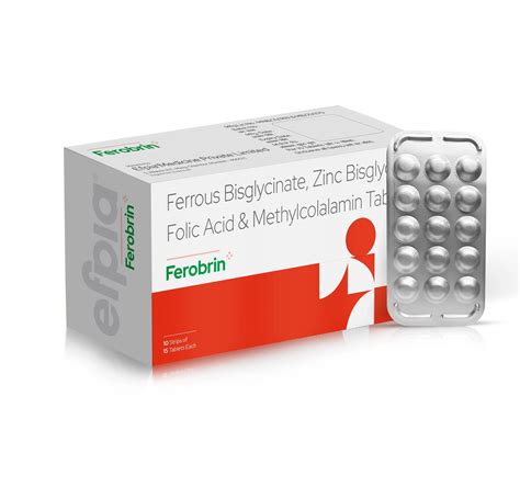 Ferrous Bisglycinate + Zinc Bisglycinate + Folic Acid + Methylcobalamin Tablets