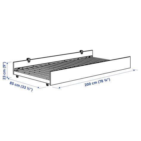 VIHALS trundle bed, white, 80x200 cm (311/2x783/4") - IKEA