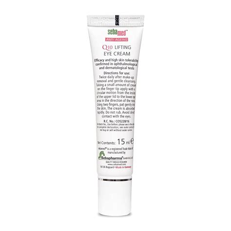 Sebamed Anti-Ageing Q10 Lifting Eye Cream, 15 ml Price, Uses, Side ...