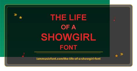 The Life of a Showgirl Font Generator | I Am Music Font