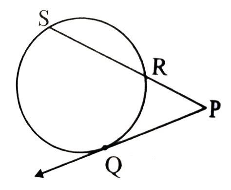 In the given figure,ray PQ touches the circle at point Q. PQ=12, PR=8 ...