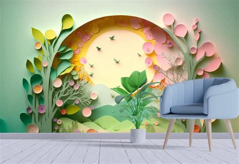 3D Wallpaper for Walls - 3 year color warranty