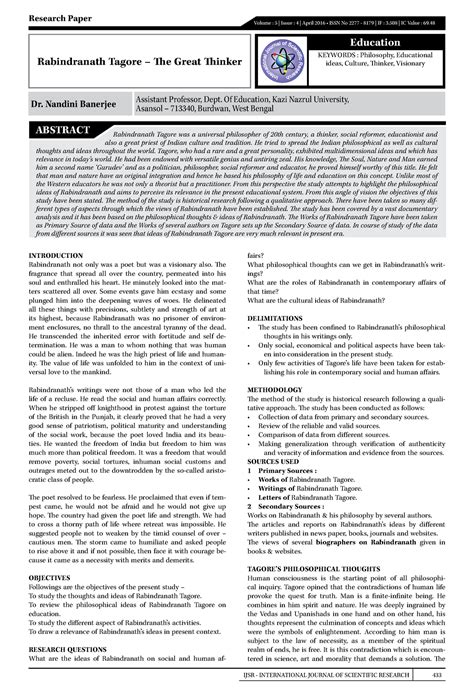 Research papers of Rabindranath Tagore - Research Paper Volume : 5 ...