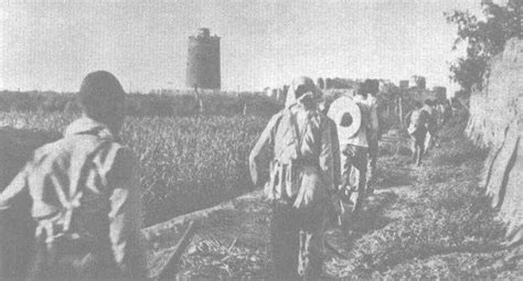 1944年7月22日，八路军攻克河北徐水县遂城镇。图为部队向遂城逼近-中国抗日战争-图片
