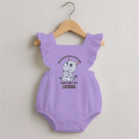 My First Father's Day Romper Frock | Dad and Me Matching Set Name Cust ...