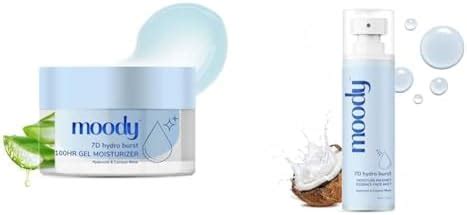 Moody 7D Hydro Burst Oil-Free Water Gel Face Moisturizer with ...