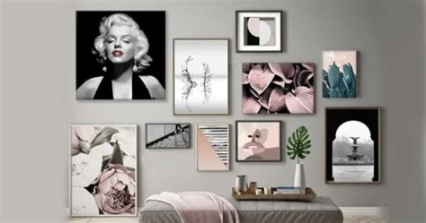 Gallery Wall Set: Scrambled Blue, Set of 5 Paintings | Customization ...