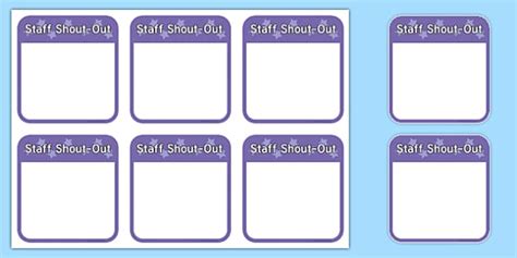 👉 Staff Shout-Out Editable Notes (teacher made) - Twinkl