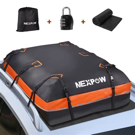Nexpow Car Rooftop Cargo Carrier Bag, 21 Cubic Feet 100%, 07/05/2023