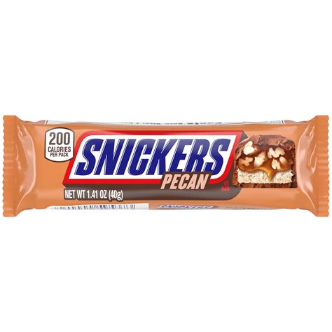 Snickers Pecan Milk Chocolate Candy, Bar 1.41 oz - Walmart.com