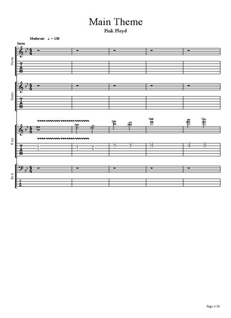 Pink Floyd Guitar Chords