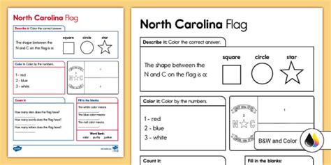 North Carolina Flag Investigation Activity (teacher made)